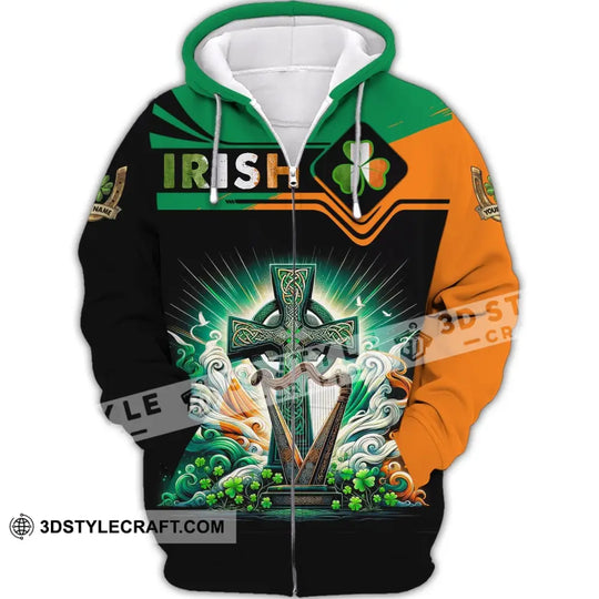 Unisex Shirt, Custom Name Irish T-Shirt, Ireland Hoodie Polo Shirt, Gift for Ireland Lover style option 3