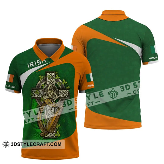 Unisex Shirt, Custom Name Irish T-Shirt, Ireland Hoodie Polo Shirt style option 3
