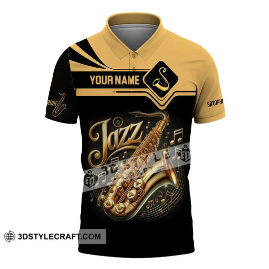 Unisex Shirt, Custom Name Jazz Shirt, Jazz Lover Hoodie Polo Long Sleeve Shirt style option 4
