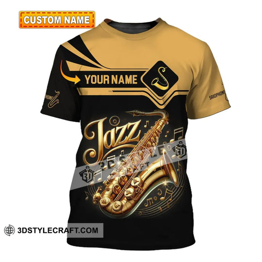 Unisex Shirt, Custom Name Jazz Shirt, Jazz Lover Hoodie Polo Long Sleeve Shirt style option 1