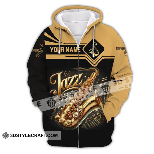 Unisex Shirt, Custom Name Jazz Shirt, Jazz Lover Hoodie Polo Long Sleeve Shirt style option 3