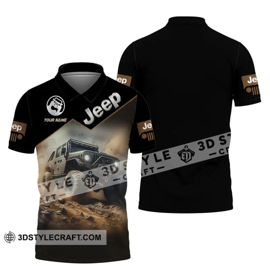 Unisex Shirt, Custom Name Jeep Gladiator Shirt, Jeep  Polo Long Sleeve Shirt style option 4