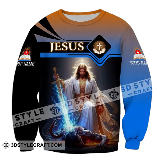 Unisex Shirt - Custom Name Shirt Jesus And Sword style option 4