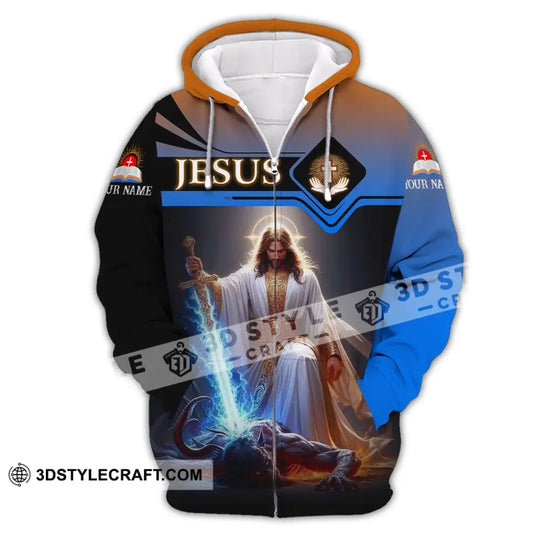 Unisex Shirt - Custom Name Shirt Jesus And Sword style option 3
