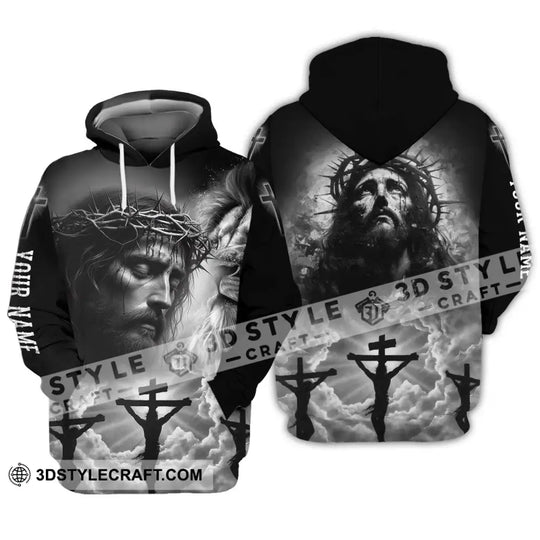 Unisex Shirt - Custom Name Jesus Shirt Black style option 3