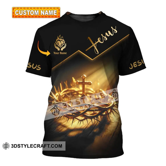 Unisex Shirt - Custom Name Shirt Jesus Crown Of Thorns style option 1