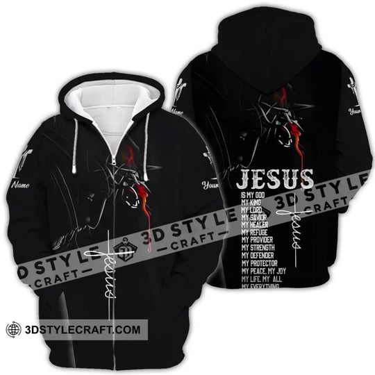 Unisex Shirt - Custom Name Jesus Shirt Jesus Is My God style option 4