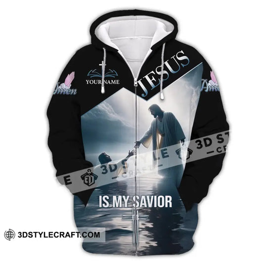 Unisex Shirt - Custom Name Jesus Is My Savior Saving Shirt style option 3