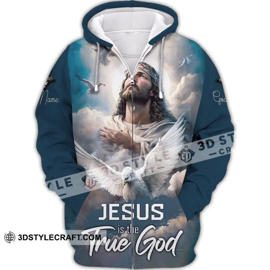 Unisex Shirt - Custom Name Jesus Is The True God Shirt style option 2