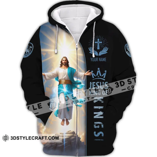 Unisex Shirt - Custom Name Shirt Jesus King Of King style option 2