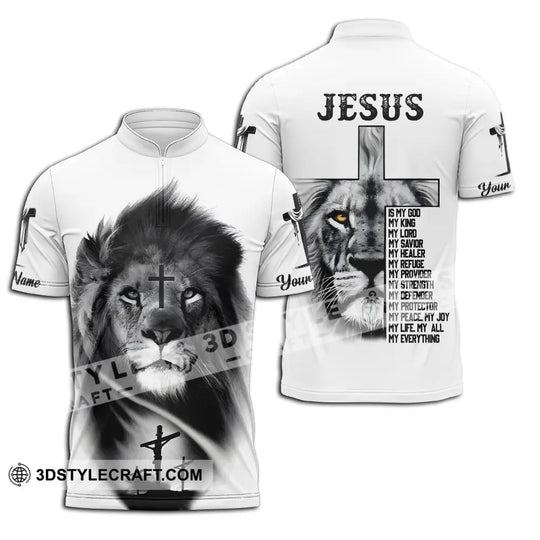 Unisex Shirt - Custom Name Jesus Light Shirt Jesus Is My God style option 2