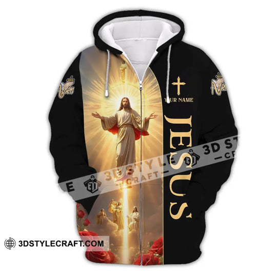 Unisex Shirt - Custom Name Jesus Light Shirt style option 3