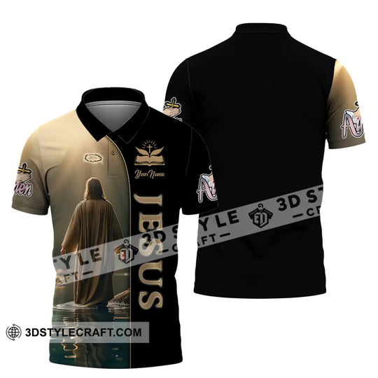 Unisex Shirt, Custom Name Jesus Shirt, Jesus Love Hoodie Shirt Polo Long Sleeve, Gift for Christian style option 4