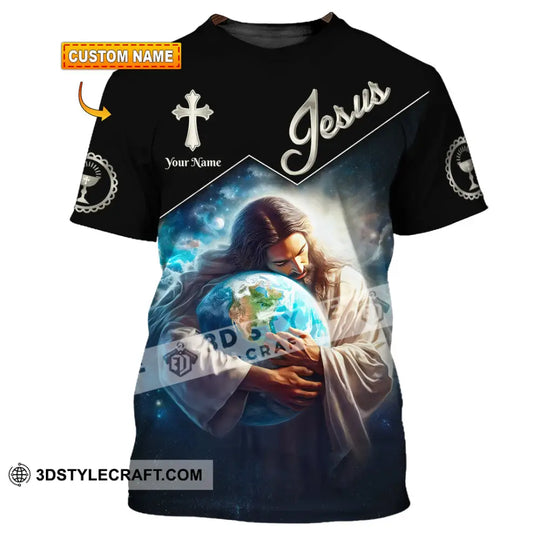 Unisex Shirt, Custom Name Jesus Shirt, Jesus Love Hoodie Shirt Polo Long Sleeve, Gift for Christian style option 1