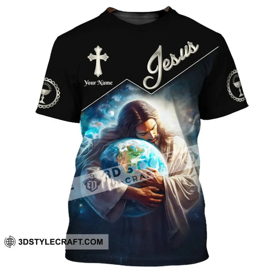 Unisex Shirt, Custom Name Jesus Shirt, Jesus Love Hoodie Shirt Polo Long Sleeve, Gift for Christian style option 2