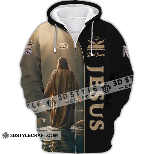 Unisex Shirt, Custom Name Jesus Shirt, Jesus Love Hoodie Shirt Polo Long Sleeve, Gift for Christian style option 3