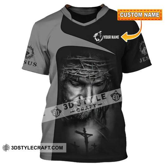 Unisex Shirt, Custom Name Jesus Shirt, Jesus Love Long Sleeve Hoodie Polo Shirt, Gift for Christian style option 1