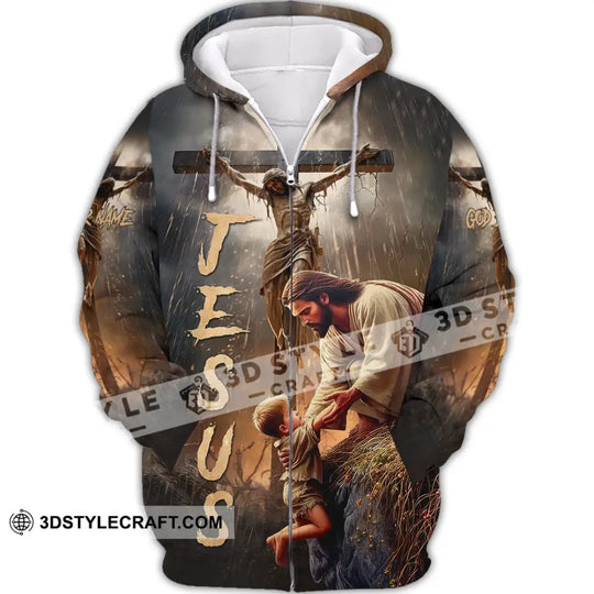 Unisex Shirt - Custom Name Jesus Saving Shirt style option 2
