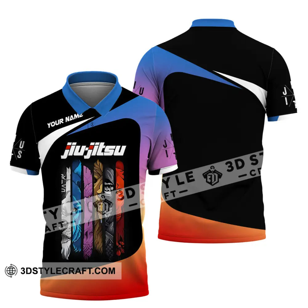 Unisex Shirt Custom Name Jiujitsu Lover Gift Polo / S T-Shirt