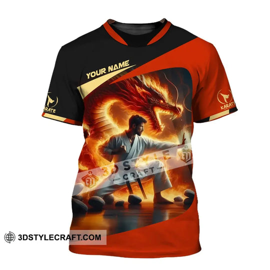 Unisex Shirt, Custom Name Karate Shirt, Karate Polo Long Sleeve Shirt style option 2