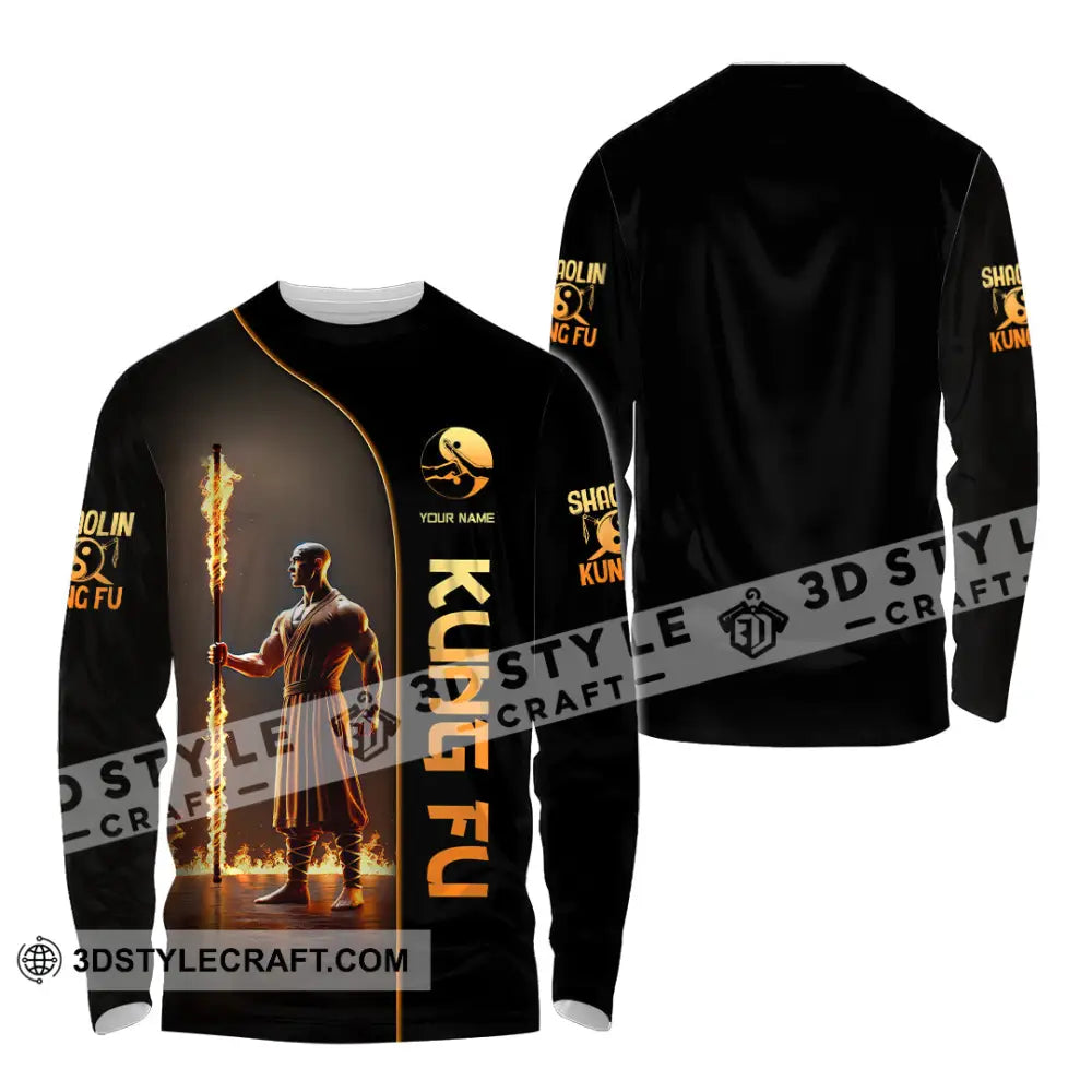 Unisex Shirt Custom Name Kung Fu Lover Gift Long Sleeve / S T-Shirt