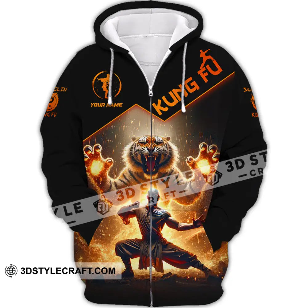 Unisex Shirt Custom Name Kung Fu Lover Gift Zipper Hoodie / S T-Shirt