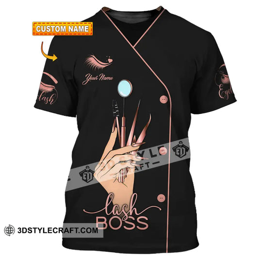 Unisex Shirt - Custom Name Lash Boss Shirt style option 1