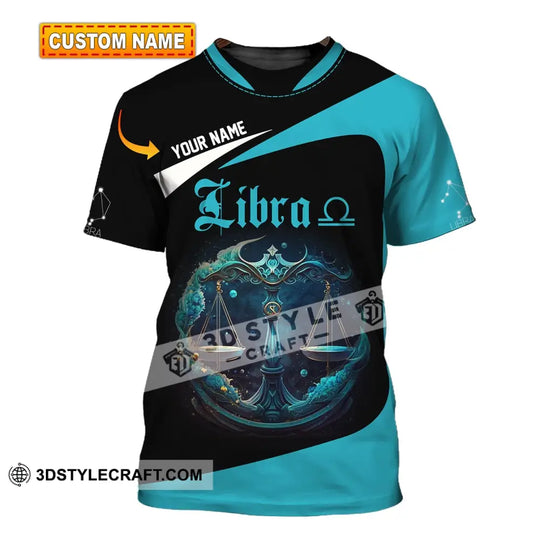 Unisex Shirt, Custom Name Libra Shirt, Zodiac Polo Long Sleeve Shirt, Zodiac Apparel, Gift for Libra style option 1