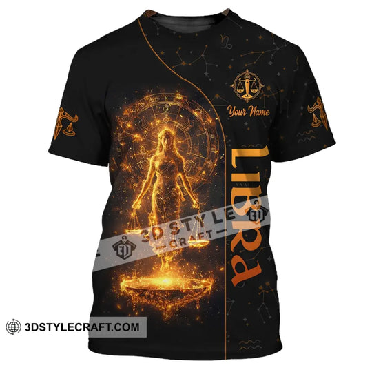 Unisex Shirt, Custom Name Libra Shirt, Zodiac Polo Long Sleeve Shirt, Zodiac Apparel, Gift for Libra style option 3