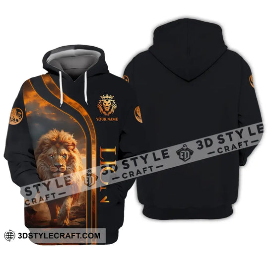 Unisex Shirt - Custom Name Lion Shirt style option 2