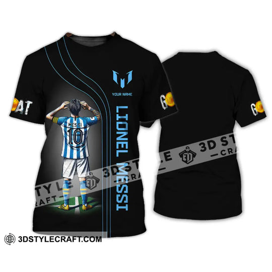 Unisex Shirt, Custom Name Lionel Messi Shirt, Football Lover Hoodie Shirt Polo Long Sleeve, Shirt for Lionel Messi Fans style option 2