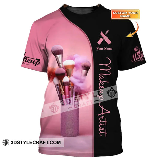 Unisex Shirt, Custom Name Makeup Artist Shirt, Makeup Artist T-Shirt, Gift for Makeup Artist style option 1