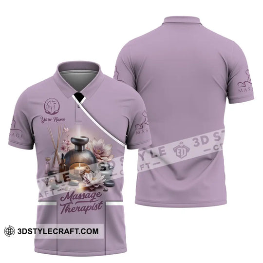 Unisex Shirt, Custom Name Massage Therapist Shirt, T-Shirt for Massage Therapists, Massage Therapists Uniform style option 4