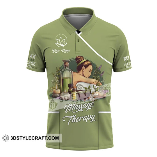 Unisex Shirt, Custom Name Massage Therapist Shirt, T-Shirt for Massage Therapists, Massage Therapists Uniform style option 4