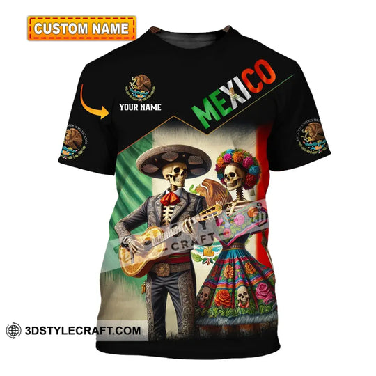 Unisex Shirt - Custom Name Shirt Mexico Couple style option 1
