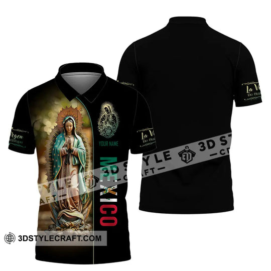 Unisex Shirt, Custom Name Mexico Shirt, Mexico Lover Polo Long Sleeve Shirt, Mexican Gift style option 4