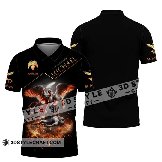 Unisex Shirt, Custom Name Michael, God and Satan Shirt style option 4