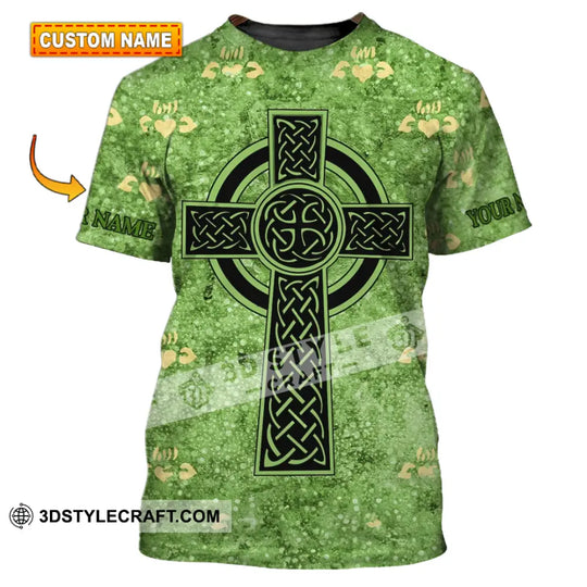 Unisex Shirt - Custom Name Shirt - Mini Heart Patrick's Day Gift, Happy Saint Patrick's Day style option 1