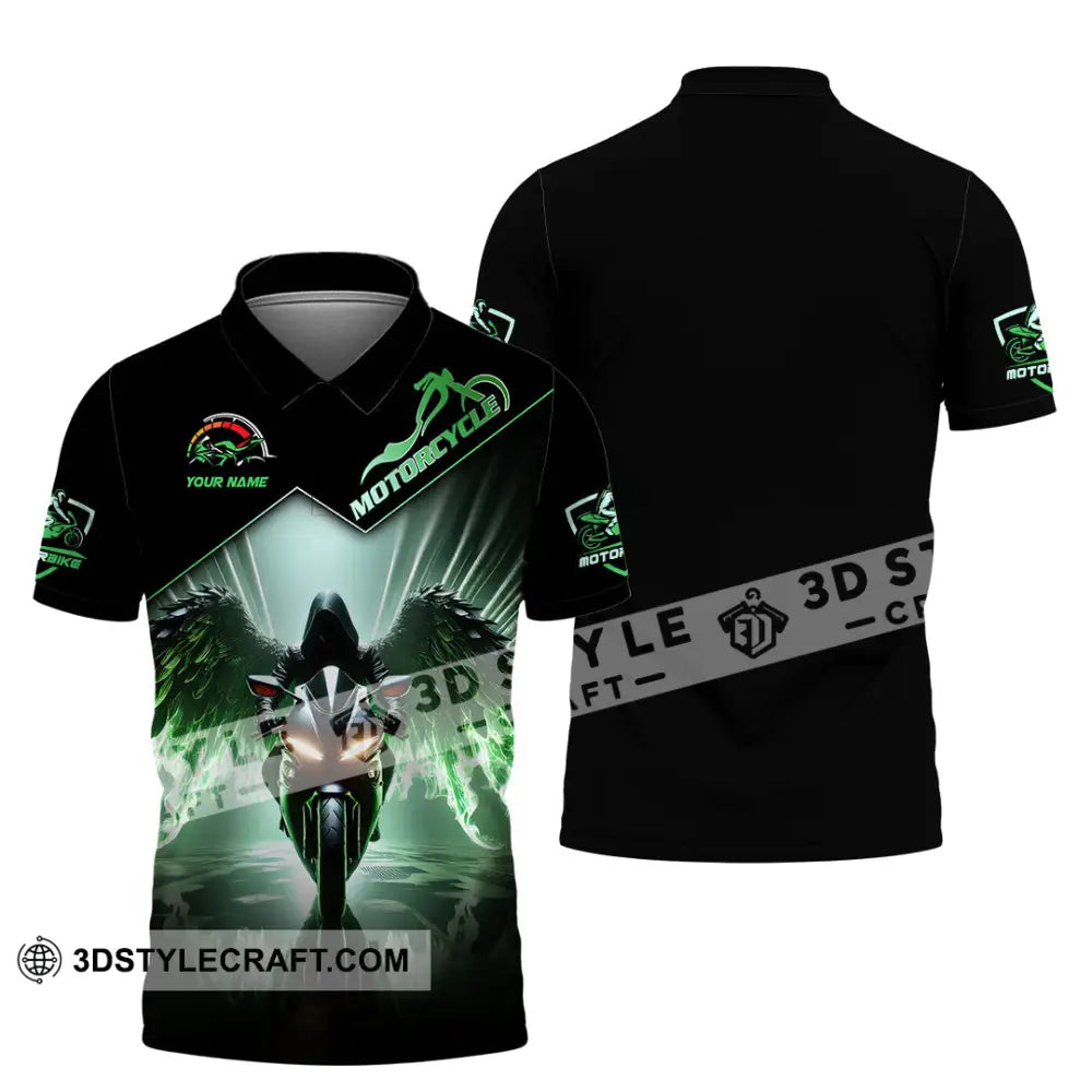 Unisex Shirt Custom Name Motorcycle Lover Gift Polo / S T-Shirt