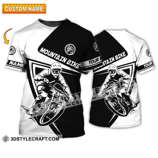 Unisex Shirt - Custom Name Mountain Bike Player Sport Shirt, Motobike style option 1