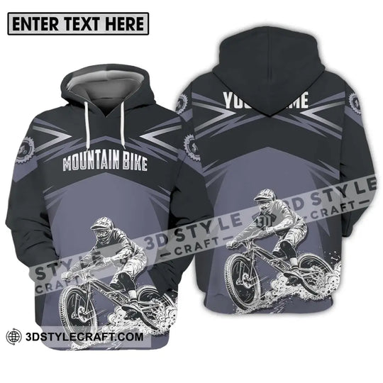 Unisex Shirt - Custom Name Mountain Bike Sport Shirt, Classic Design style option 3