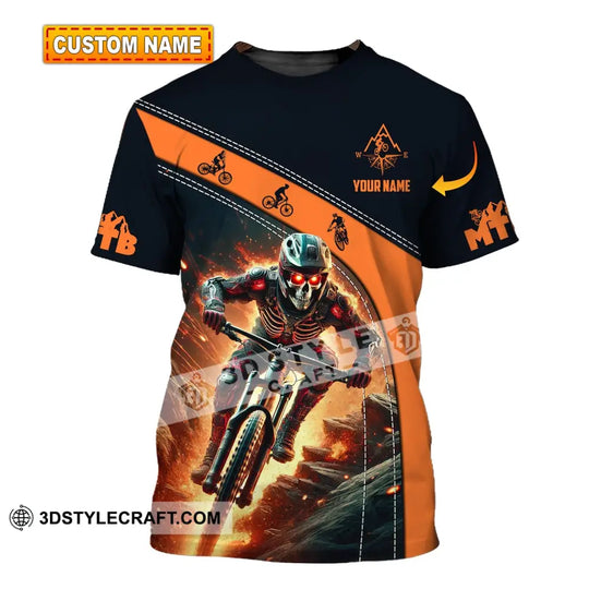 Unisex Shirt - Custom Name Shirt Mountain Bike style option 1