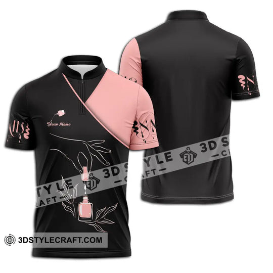Unisex Shirt - Custom Name Shirt Nails Relax style option 2