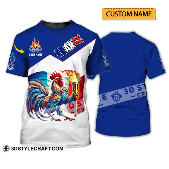 Unisex Shirt - Custom Name National Team Shirt, France Team style option 1