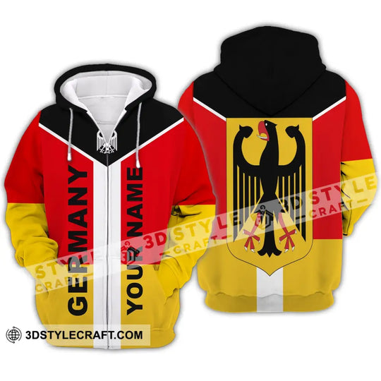 Unisex Shirt - Custom Name Shirt - Neo Germany Color 3D Shirt style option 4
