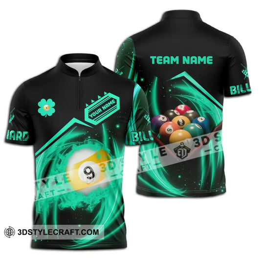 Unisex Shirt - Custom Name Neon Color Shirt, Billiard style option 2
