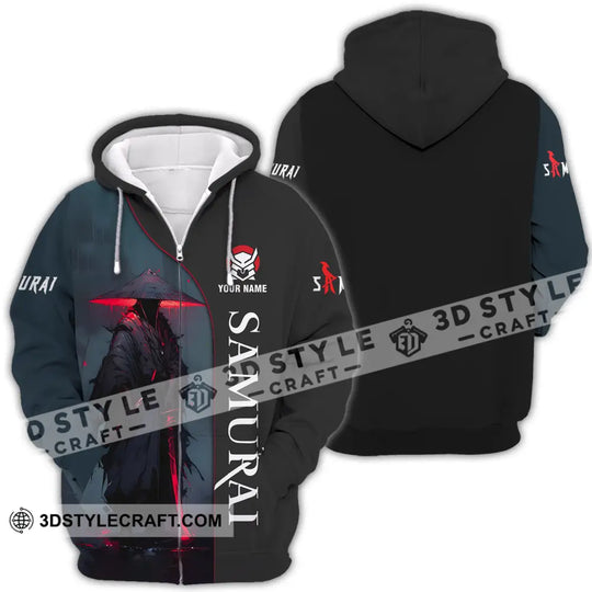 Unisex Shirt - Custom Name Night Samurai Shirt style option 4