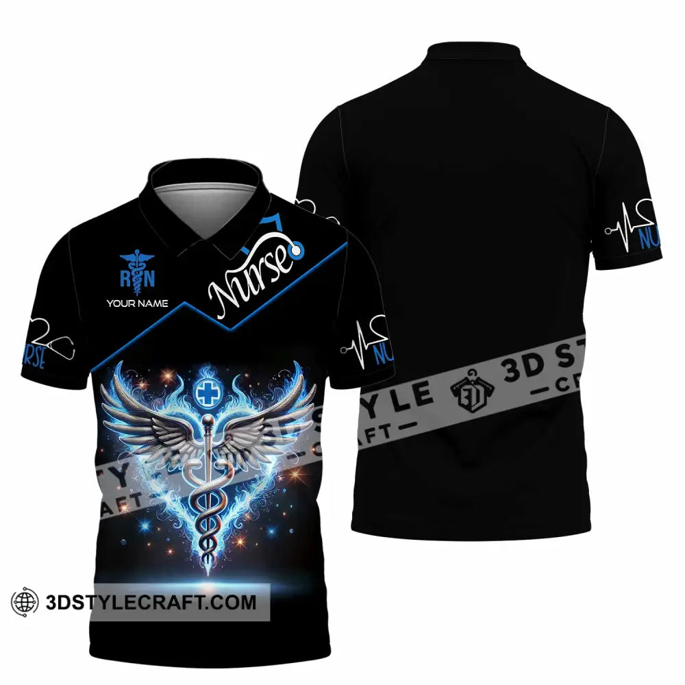 Unisex Shirt Custom Name Nurse T-Shirt Polo / S T-Shirt
