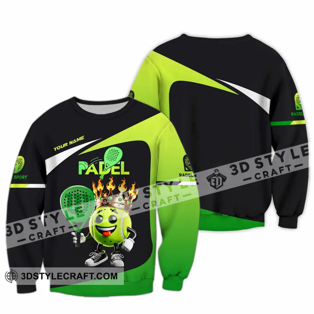 Unisex Shirt Custom Name Padel Polo Long Sleeve / S T-Shirt