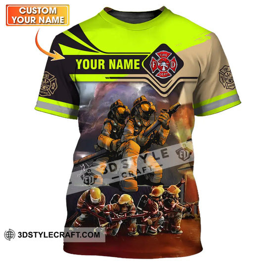 Unisex Shirt - Custom Name Patriot Day 911 Shirt, Fire Dept style option 1